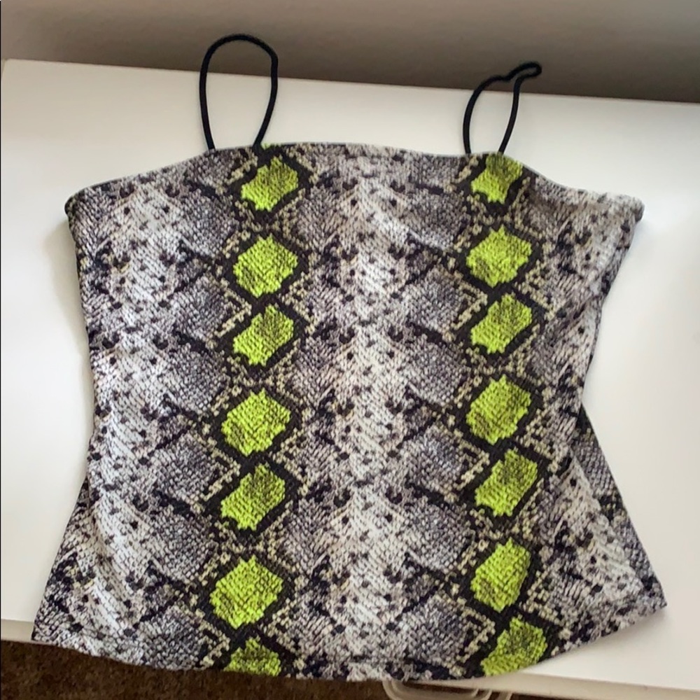 Snakeskin tank top